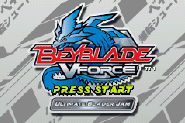 Beyblade VForce: Ultimate Blader Jam  Title Screen